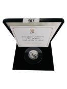 THE QUEENS BEASTS TWO OUNCE FINE SILVER £5 COIN IN BOX WITH CERTIFICATE