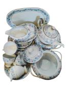 4 BOXES OF PORCELAIN/CERAMICS/TEASETS TO INCLUDE BELLEEK, DOULTON, CARLTONWARE, ARKLOW AND MORE