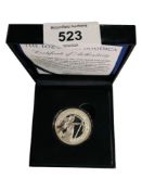 THE 1 OZ SILVER BOUDICA IN BOX WITH CERTIFICATES