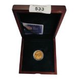 GEORGE V GOLD SOVEREIGN IN BOX