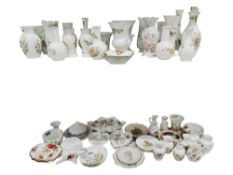 LARGE QUANTITY OF AYNSLEY TO INCLUDE ROYAL ALBERT OLD COUNTRY ROSE ETC