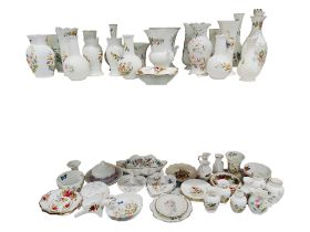 LARGE QUANTITY OF AYNSLEY TO INCLUDE ROYAL ALBERT OLD COUNTRY ROSE ETC