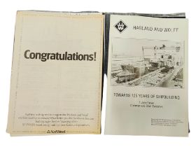 QUANTITY OF HARLAND & WOLFF EPHEMERA