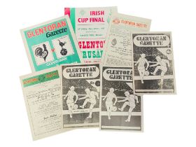 COLLECTION OF OLD GLENTORAN F.C PROGRAMMES