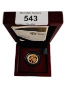 THE 2017 BICENTENARY GOLD PROOF PIEDFORT SOVEREIGN IN ORIGINAL BOX WITH CERTIFICATES & SLEEVE
