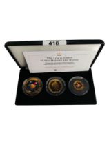 THE QUEEN ELIZABETH II PHOTOGRAPHIC GOLD PLATED SILVER PROOF COIN COLLECTION IN BOX WITH CERTIFICATE