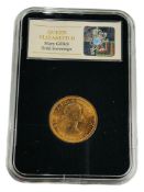 QUEEN ELIZABETH II MARY GILLICK GOLD SOVEREIGN