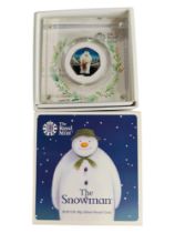 THE SNOWMAN 2019 UK 50p SILVER PROOF COIN IN BOX WITH CERTIFICATE