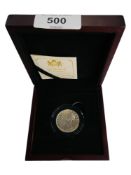 THE 1840 EAST INDIA COMPANY SILVER RUPEE IN BOX WITH CERTIFICATE