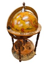 VINTAGE WORLD GLOBE DRINKS CABINET