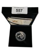 2018 1OZ SILVER PROOF KRUGERRAND IN BOX WITH CERTIFICATE