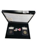 100TH ANNIVERSARY OF THE RAF DATESTAMP SET COINS IN BOX WITH CERTIFICATES