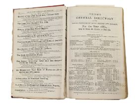 BOOK - THOM'S OFFICIAL DIRECTORY OF THE UNITED KINGDOM OF GREAT BRITAIN AND IRELAND 1882