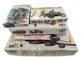 5 MILITARY MODEL KITS