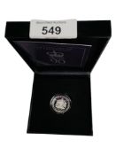 QUEEN ELIZABETH II 90TH BIRTHDAY SILVER PROOF ONE DOLLAR COIN IN BOX WITH CERTIFICATE