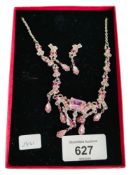 NECKLACE & EARRING SET (BOXED)