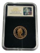 QUEEN ELIZABETH II ARNOLD MACHIN GOLD PROOF SOVEREIGN