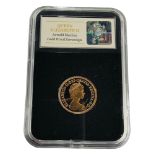 QUEEN ELIZABETH II ARNOLD MACHIN GOLD PROOF SOVEREIGN