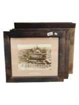 SET OF 6 ANTIQUE FRAMED PHOTOS OF GUINNESS BREWERY