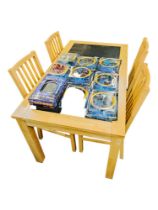 MODERN DINING TABLE & 4 CHAIRS