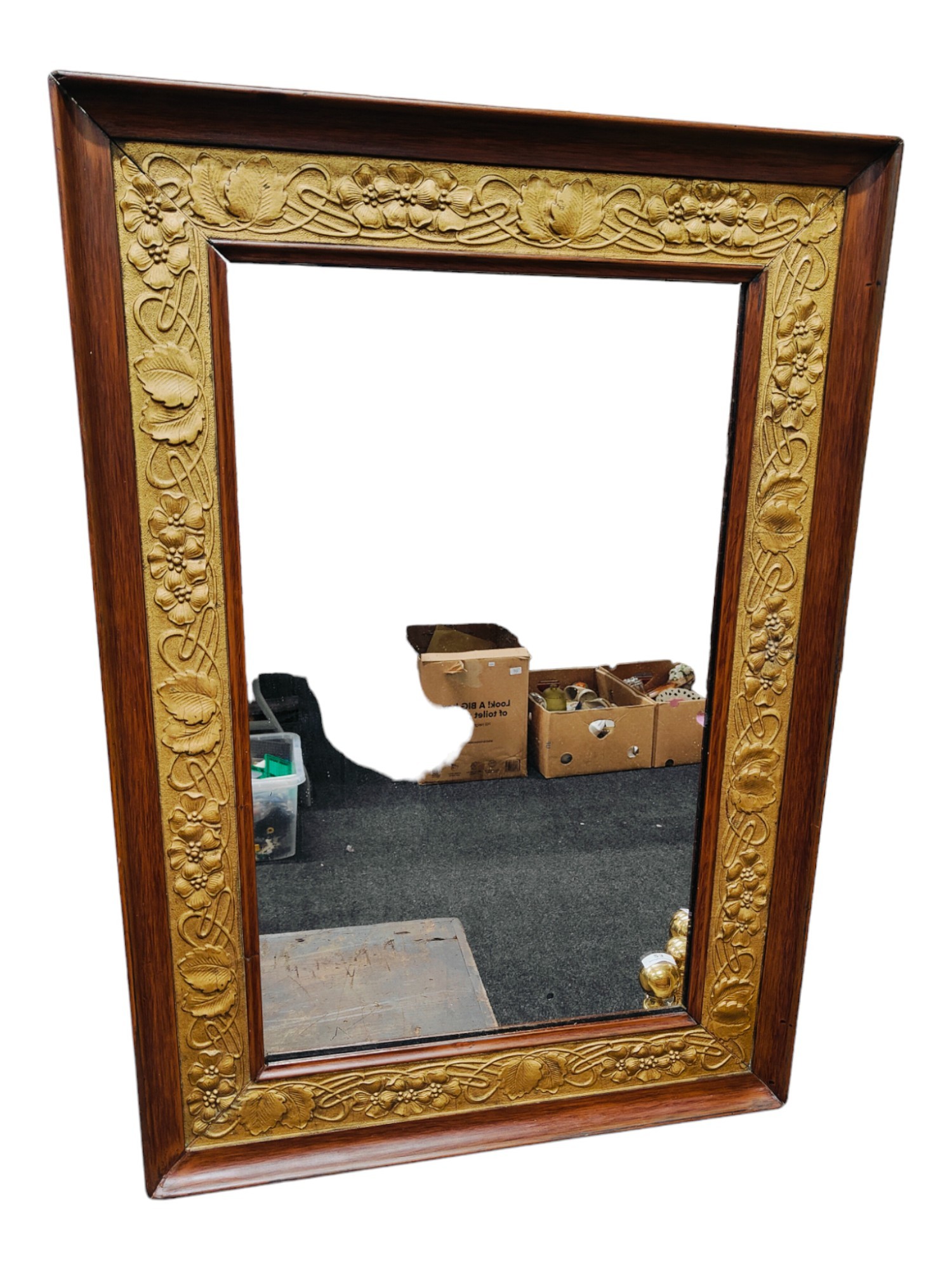 LARGE ARTS & CRAFTS MIRROR