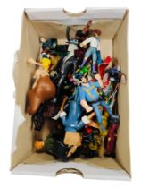 BOX LOT OF VARIOUS FIGURES ETC