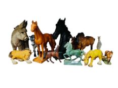 QUANTITY OF HORSE FIGURES TO INCLUDE BESWICK