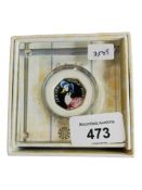 150TH ANNIVERSARY OF BEATRIX POTTER 2016 JEMIMA PUDDLE-DUCK UK 50p SILVER PROOF COIN IN BOX WITH