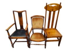 3 VARIOUS CHAIRS