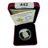 2016 $25 FINE SILVER PIEDFORT THE COAT OF ARMS OF CANADA IN BOX WITH CERTIFICATE