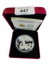 2014 $30 FINE SILVER COIN 75TH ANNIVERSARY OF THE DECLARATION OF THE SECOND WORLD WAR IN BOX WITH