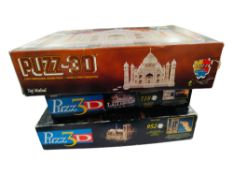 QUANTITY OF BOXED 3D PUZZLES