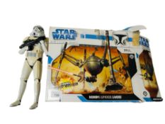 BOXED STAR WARS HOMING SPIDER DROID AND STORM TROOPER FIGURE A/F