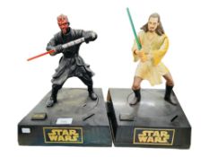 2 STAR WARS FIGURE MONEY BOXES