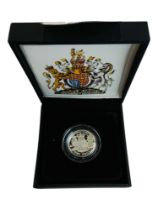 THE ROYAL ARMS 2015 UK £1 SILVER PROOF COIN IN BOX WITH CERTIFICATE