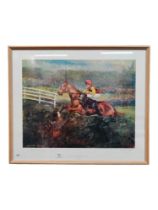 LARGE SIGNED PRINT - MR FRISK - RACE HORSE