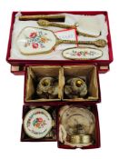 FULL VANITY DRESSING TABLE SET BY REGENTS OF LONDON 1950'S ALL BOXED