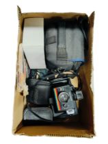 BOX OF CAMERAS