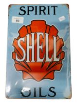 SHELL ADVERTISING SIGN 30CM X 20CM