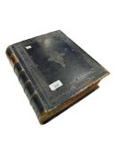 ANTIQUE FAMILY BIBLE - CARNAGHAN ORIGINALLY FROM EAST BELFAST. WITH PLATE ALSO INTERNALLY -