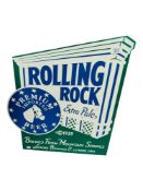 ROLLING ROCK METAL SIGN