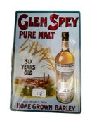 GLEN SPREY ADVERTISING SIGN 30CM X 20CM