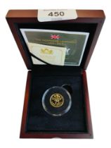 THE D-DAY 75TH ANNIVERSARY GOLD PROOF PENNY 9 CARAT GOLD 4 GRAMS IN BOX WITH CERTIFICATE