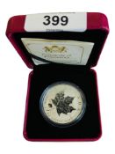 CANADA 2016 ANA PRIVY MARK SILVER MAPLE LEAF IN BOX WITH CERTIFICATE