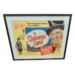 BRIAN DESMOND HURST COLLECTION - 'CHIRSTMAS CAROL' POSTER STARRING ALISTAIR SIM. THIS WAS KNOWN IN