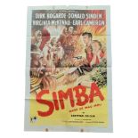 BRIAN DESMOND HURST COLLECTION - MOVIE POSTER - 'SIMBA' (1955)
