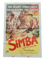 BRIAN DESMOND HURST COLLECTION - MOVIE POSTER - 'SIMBA' (1955)