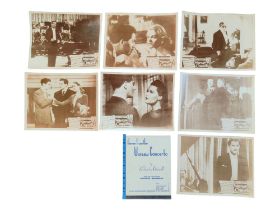 BRIAN DESMOND HURST COLLECTION - 7 X MOVIE LOBBY CARDS - 'WARSAW CONCERTO' & THEME BOOK