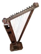 1 LARGE RUSTIC HAND MADE HARP
