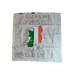 REPUBLICAN PRISON ART HANDKERCHIEF SIGNED ' TO MO CHARA MAY 2002 MAGILLIGAN R.P.O.W'S C.R.F H.B